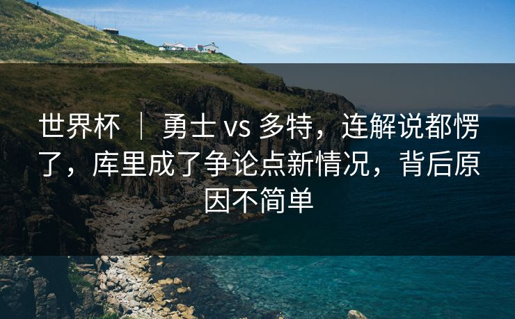 世界杯 ｜ 勇士 vs 多特，连解说都愣了，库里成了争论点新情况，背后原因不简单